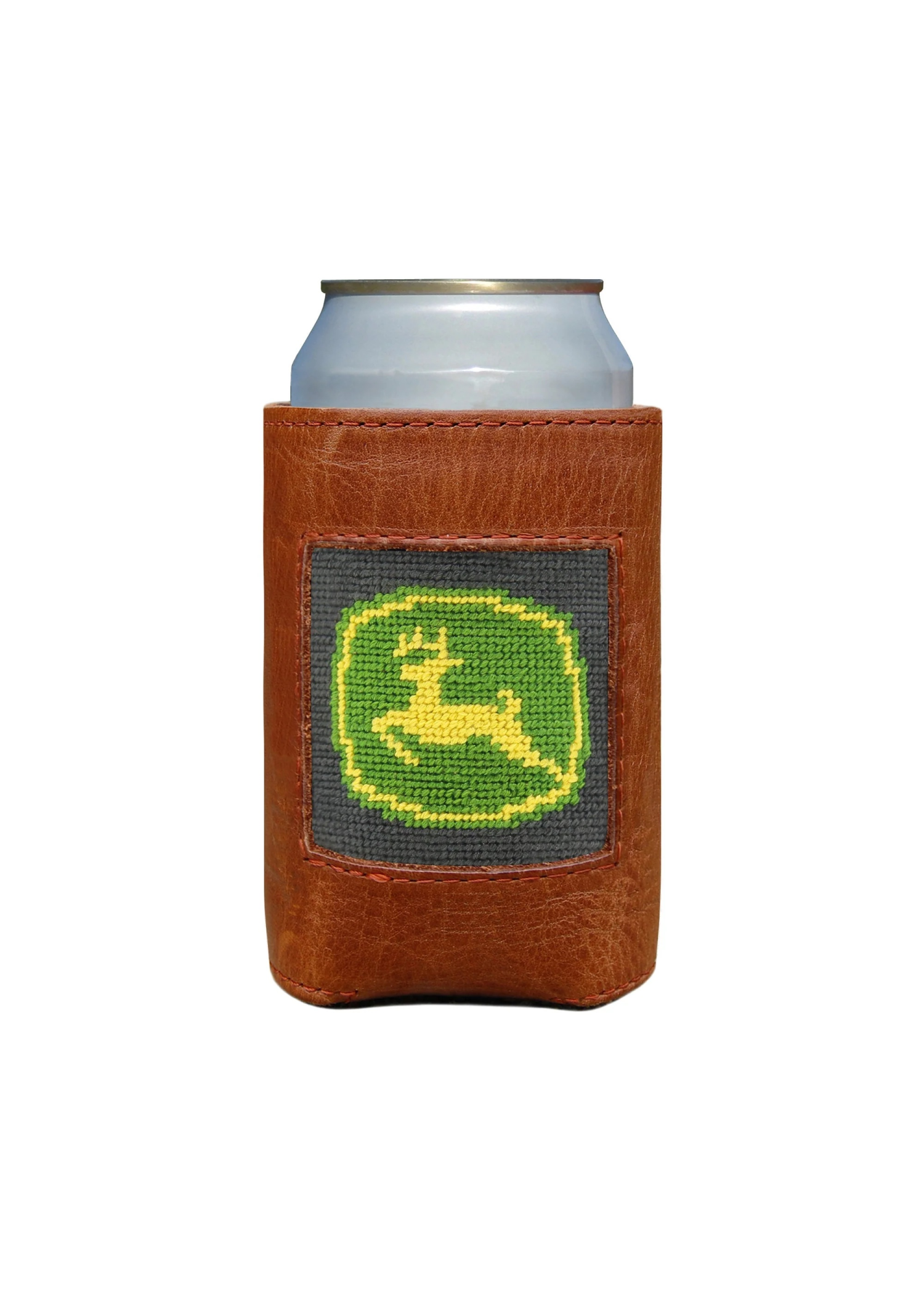 SMATHERS AND BRANSON JOHN DEERE NEEDLEPOINT CAN COOLER – The Navy Knot
