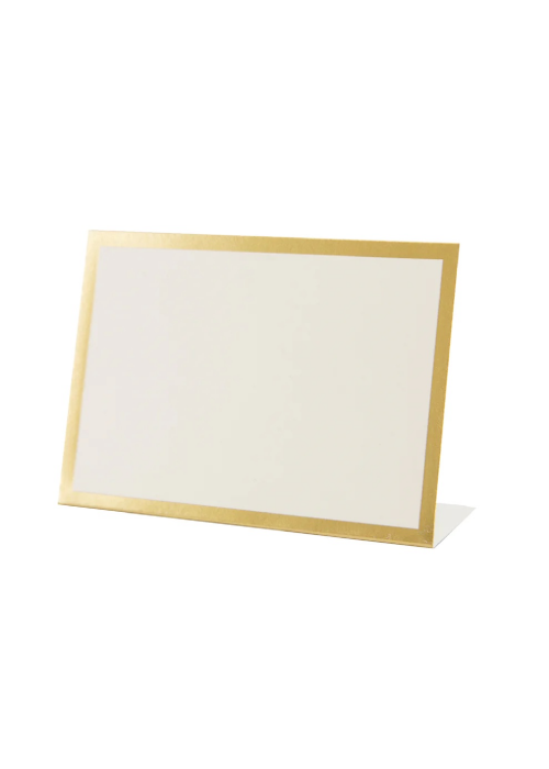 Gold Foil Frame Place Cards Entertaining
