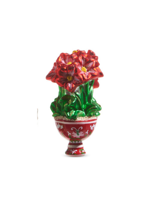 Potted Amaryllis Ornament Red Ornament