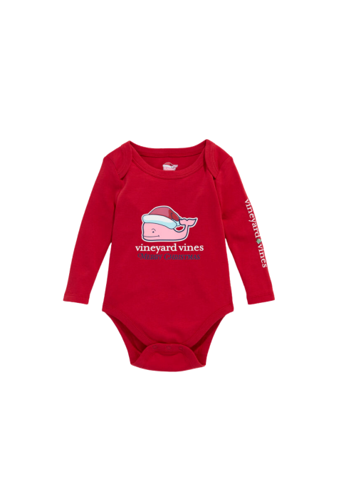 BABY SANTA WHALE BODY SUIT - Main Image
