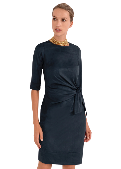 GRETCHEN SCOTT ULTRA SUEDE CINCH & TIE DRESS Medium GRETCHEN SCOTT ULTRA SUEDE CINCH & TIE DRESS Medium