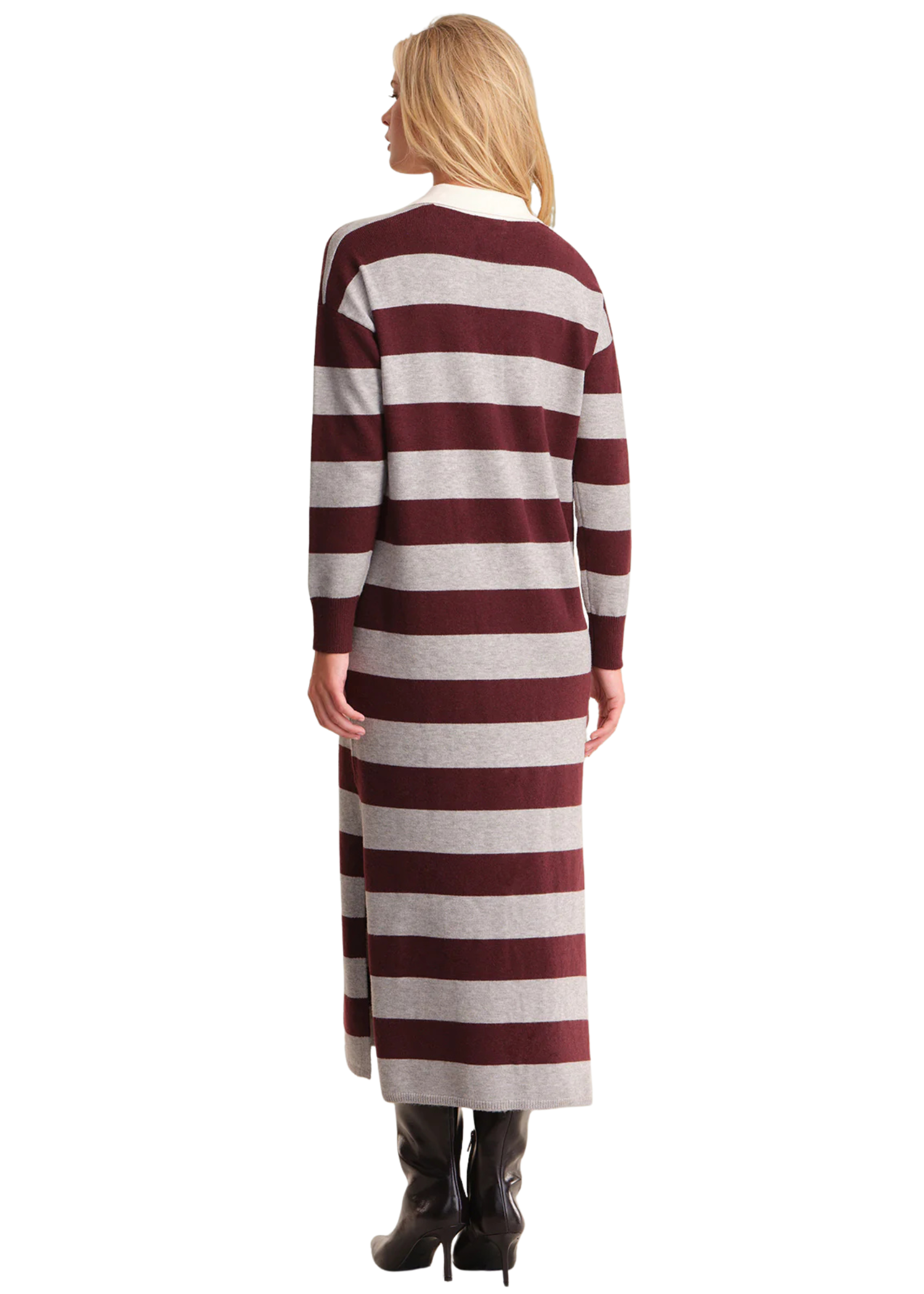 maxi rugby dress Urban Marci Rugby Stripe Maxi Dress, Ash/black Alembika U.S